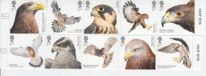 2019 Great Britain Birds of Prey (10) (Scott NA) MNH