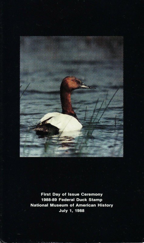 U.S. Fish & Wildlife RW55 1st Day Ceremony Program $10 Snow Goose 25c Pheasant