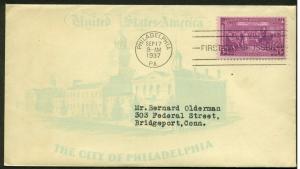 798 CONSTITUTION FDC PHILADELPHIA, PA PLANTY P13B 1st HISTORICAL SOCIETY