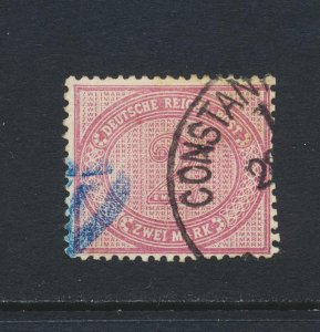 GERMAN OFFICES IN TURKEY 1875, 2M FORERUNNER SIGNED Mi#V37c CAT€450 SEE BELOW 