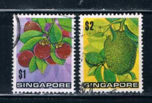 Singapore #198-99 Used Fruit (S0260)