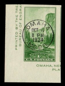 United States #751a used first day cancel