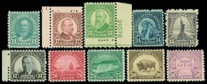 United States #692-701 Mint nh fine to very fine  complete set of singles Cat...