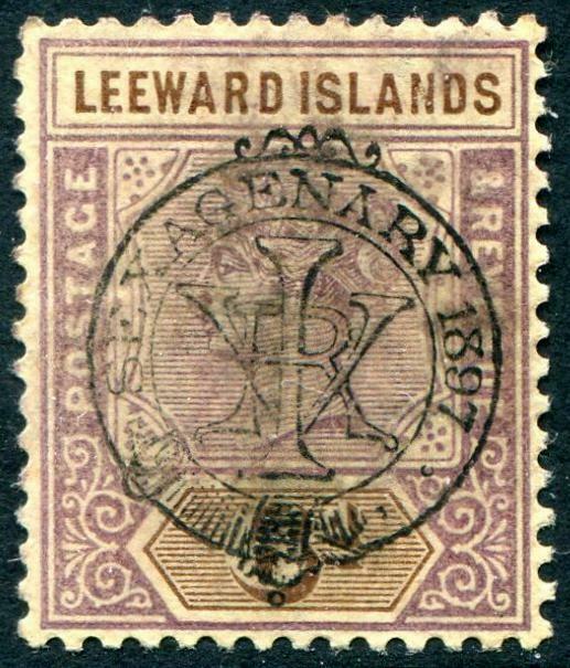 HERRICKSTAMP LEEWARD ISLANDS Sc.# 13 Mint NH Scott Retail $130.00