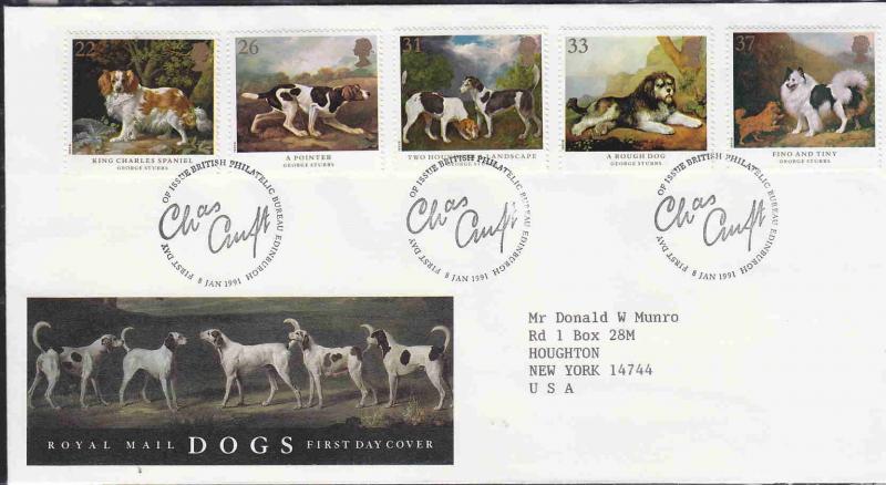 GREAT BRITAIN FDC DOGS AAD0554