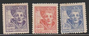 SPAIN #721-3 MINT NEVER HINGED COMPLETE