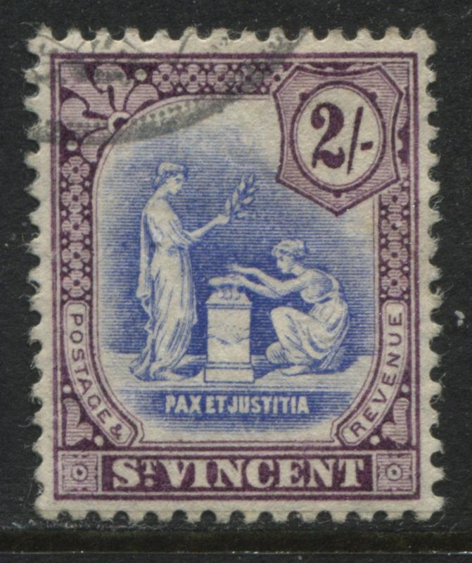 St. Vincent 1913 2/ purple and ultra used