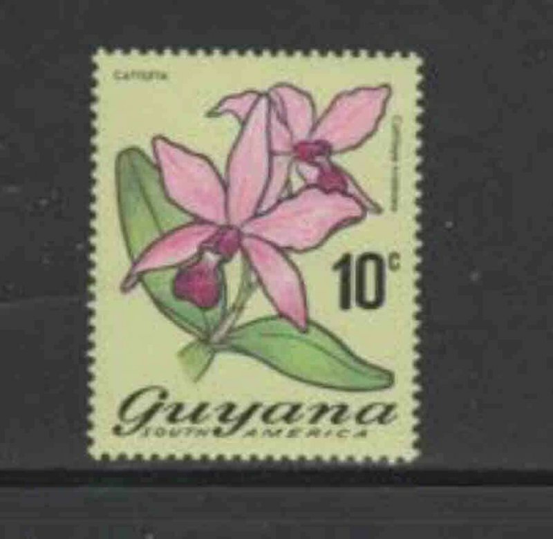 GUYANA #138 1971 10c FLOWER MINT VF NH O.G