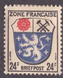 Germany -French Occupation 1945 -  4N9 MH