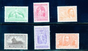 NEW ZEALAND 1920 VICTORY SCOTT #165-170 MINT LIGHTLY HINGED