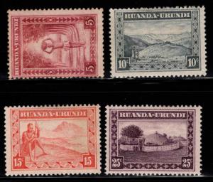 Ruanda-Urundi Scott 37-40 MH* stamps