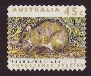 Australia 1992 Sc#1241, SG#1321 45c Parma Wallaby USED.