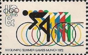 US 1460 Olympic Games Bicycling 6c single MNH 1972