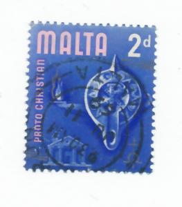 Malta 1965 Scott 315 used - 2p, Proto-Christian