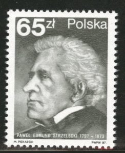 Poland Scott 2796 MNH** 1987 Pawel Edmund Strzelecki