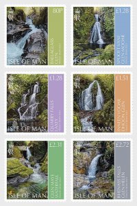 2023 Isle of Man Manx Waterfalls (6) (Scott NA) MNH