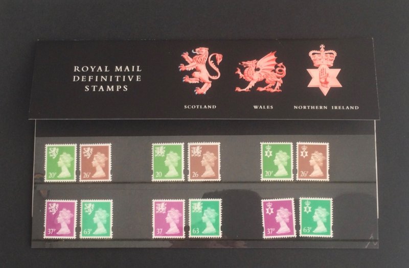 1998 GB Regional Definitive Presentation Pack No. 42. MNH