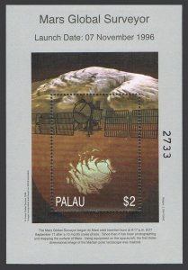 Palau 501 af, 502-505 sheets, MNH. Exploration of Mars, 1996-2001. 1999.