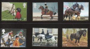 Great Britain Sc 3260-5 2014 Horses stamp set mint NH