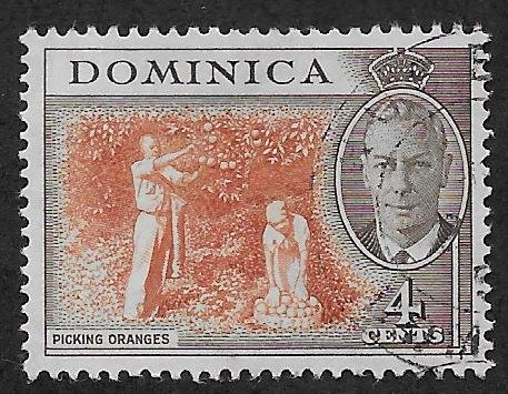DOMINICA SC# 126  FVF/U 1951