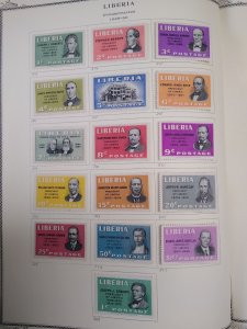 collection on pages Liberia 1940-53 PS: CV $169