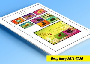 COLOR PRINTED HONG KONG 2011-2020 STAMP ALBUM PAGES (153 illustrated pages)