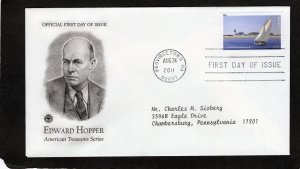 4558 Edward Hopper, FDC PCS addressed