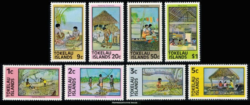 Tokelau Scott 49-56 Mint never hinged.