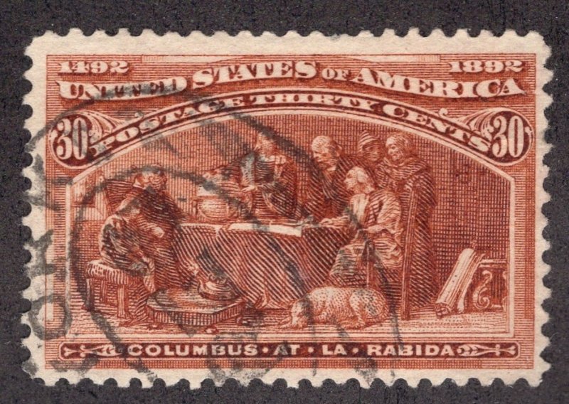 US #239     30 CENT COLUMBIAN   MINOR FAULT  ~0265