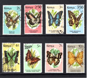 Kenya #431-438   VF, Used, Butterflies, CV $10.50 ...... 3260073