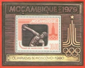 Mozambique Olympics , 1 souvenir sheet