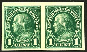 U.S. #575 MINT PAIR OG LH