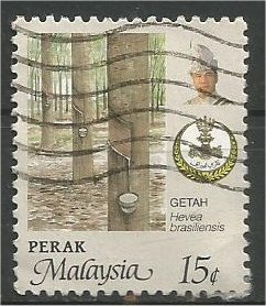 PERAK, 1986, used 15c, Agriculture Scott 164