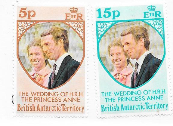 British Antarctic Territory #60-61 Wedding (MNH) CV $1.10