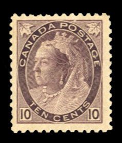 Canada #83 Cat$450, 1899 10c brown violet, hinged