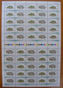 Australia Cocos Keelings Is 2000 45c WMF Ghost Crab sheet of 50 MUH**