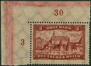 Germany 1924 Weimar Mi 366 MNH 3mk Marienburg Castle City View 50572