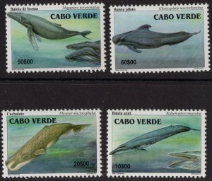 Thematic stamps CAPE VERDE 2003 MARINE MAMMALS 904/7 mint