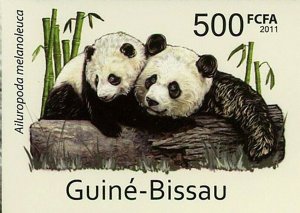 Giant Pandas Stamp Ailuropoda Melanoleuca Bear Wild Animal S/S MNH #5566-5569 