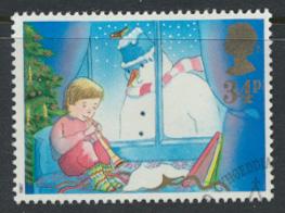 Great Britain  SG 1379 SC# 1200 Used / FU with First Day Cancel  Christmas 1987
