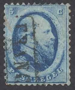 Netherlands Sc# 4 Used (a) 1864 5c King William III