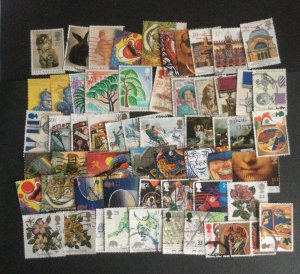 GB 100+ commemorative selection.Used off paper with HVs. Jan90-Dec93.