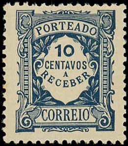 PORTUGAL Scott #J27 F-VF/MNH  - 1915 10c Postage Due