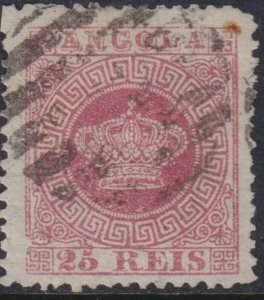 Angola 1870-1877 SC 4a Rose Used 
