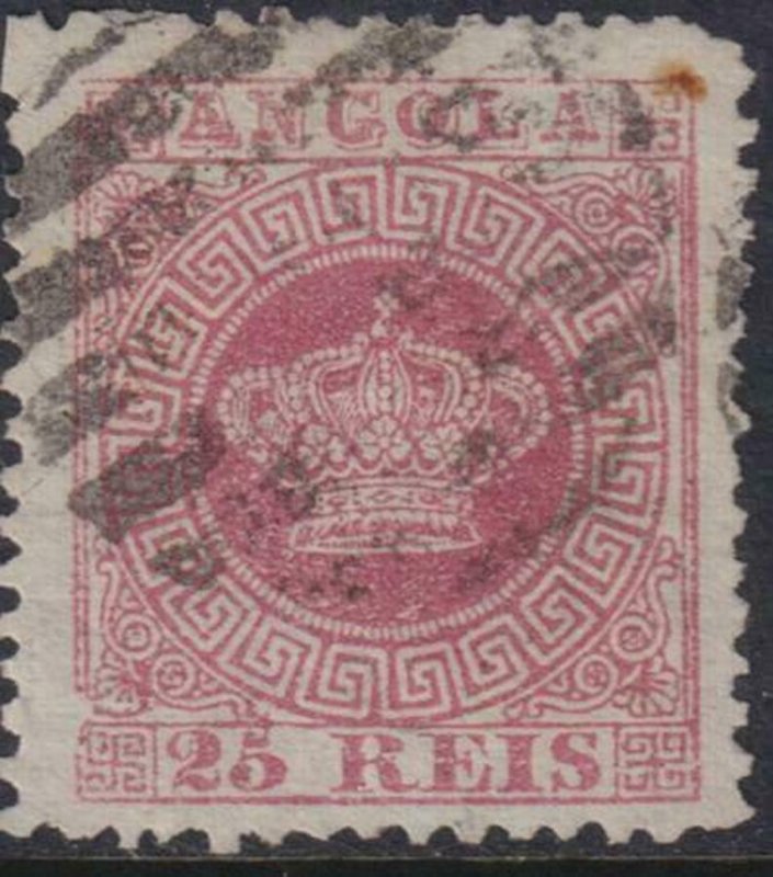 Angola 1870-1877 SC 4a Rose Used 