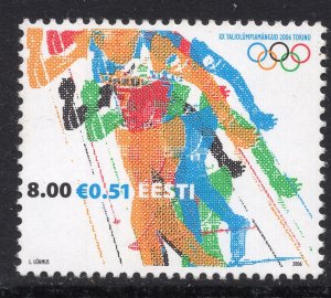 214 - Estonia 2006 - Olympic Winter Games - Turin, Italy - MNH
