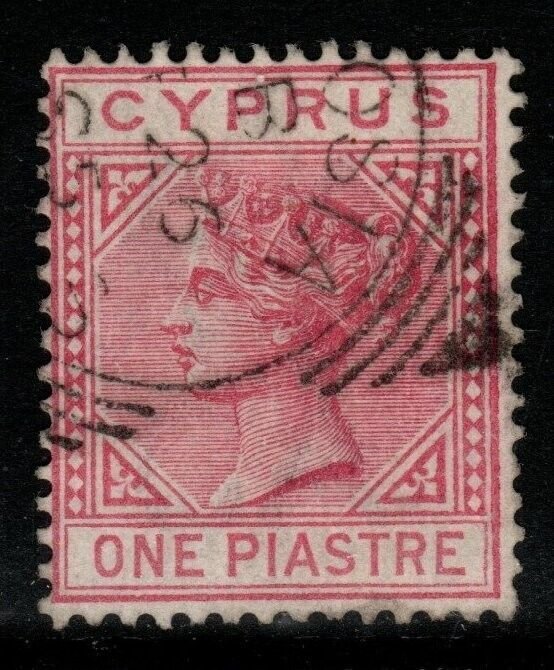 CYPRUS SG18 1883 1pi ROSE USED