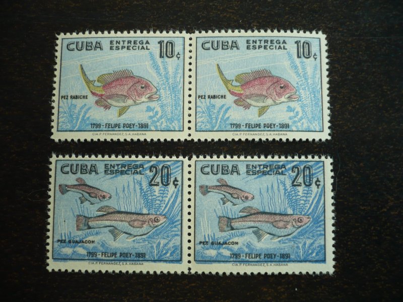 Stamps - Cuba - Scott#E26-E27, Mint Hinged Set of 2 Stamps in Pairs