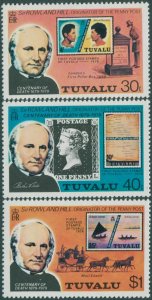 Tuvalu 1979 SG131-133 Sir Rowland Hill set MNH