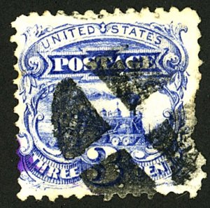 U.S. #114 USED CREASE